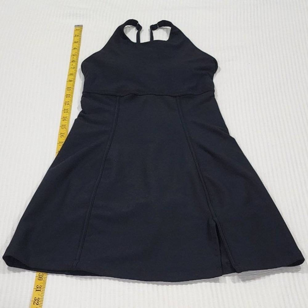 YPB Abercrombie sculptLUX Tennis Dress Black High‎ Neck Built-in Shorts XS